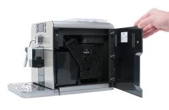 Gaggia Brera Espresso Machine In Silver -Coffee Gear Shop 5909 original brera silver brew group hand img 0104