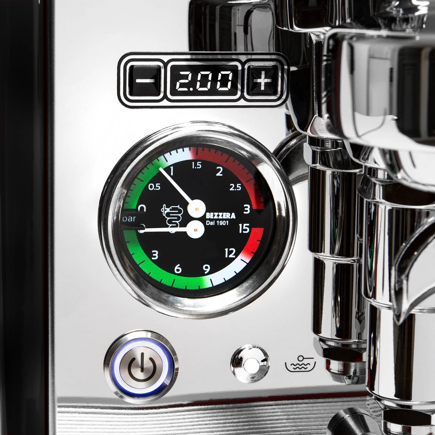 Bezzera Aria PID Espresso Machine With Flow Control - Black With Rosewood 4 Bezzera Aria PID Espresso Machine With Flow Control - Black With Rosewood - Image 4