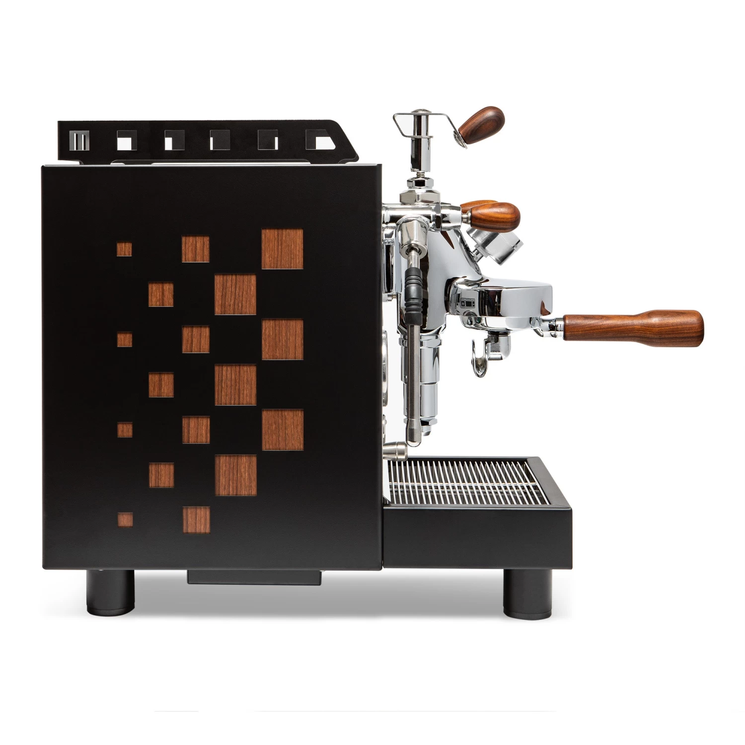 Bezzera Aria PID Espresso Machine With Flow Control - Black With Rosewood 2 Bezzera Aria PID Espresso Machine With Flow Control - Black With Rosewood - Image 2