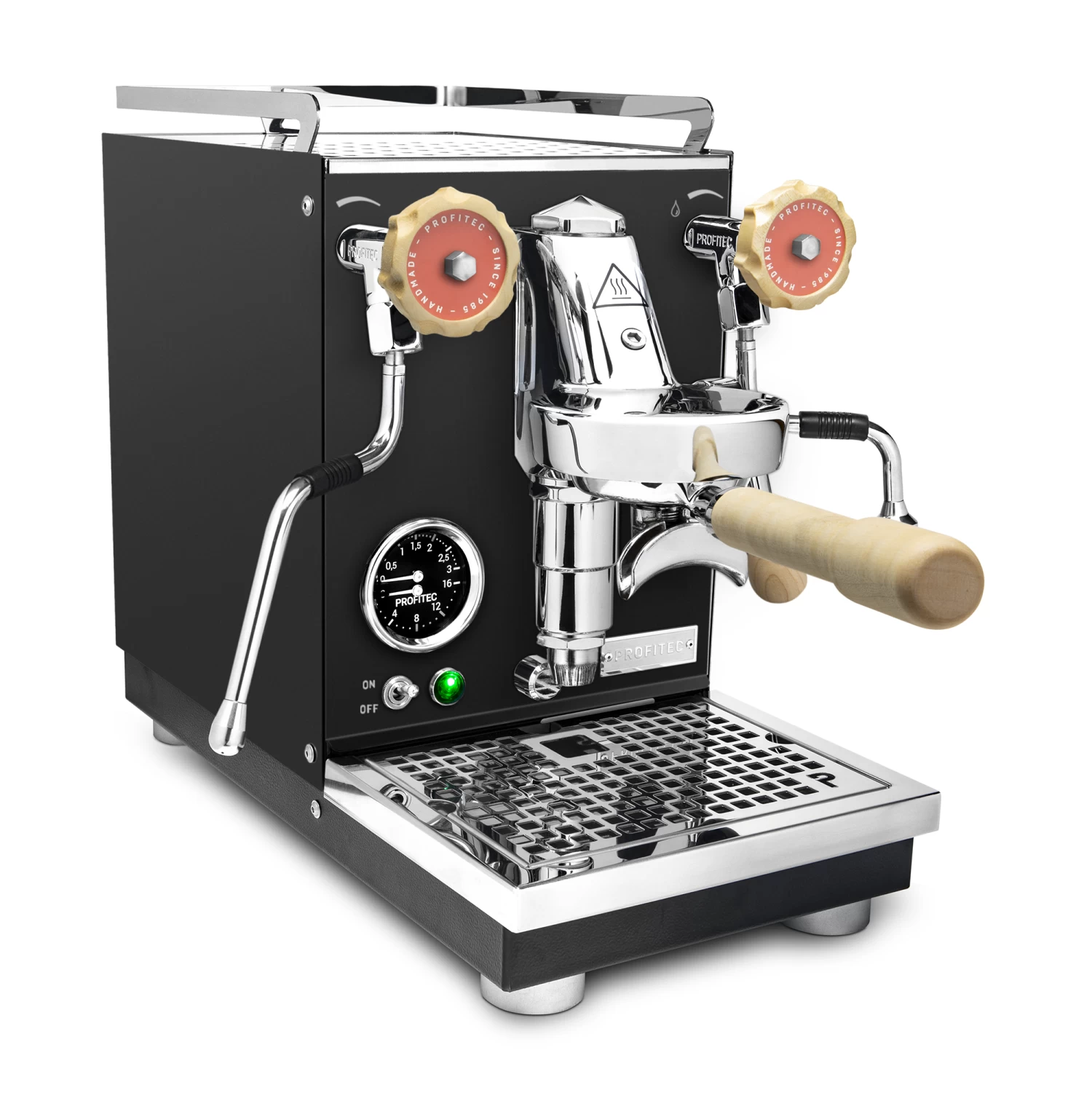 Profitec Pro 400 Espresso Machine In Matte Black With Tiger Maple 2 Profitec Pro 400 Espresso Machine In Matte Black With Tiger Maple - Image 2