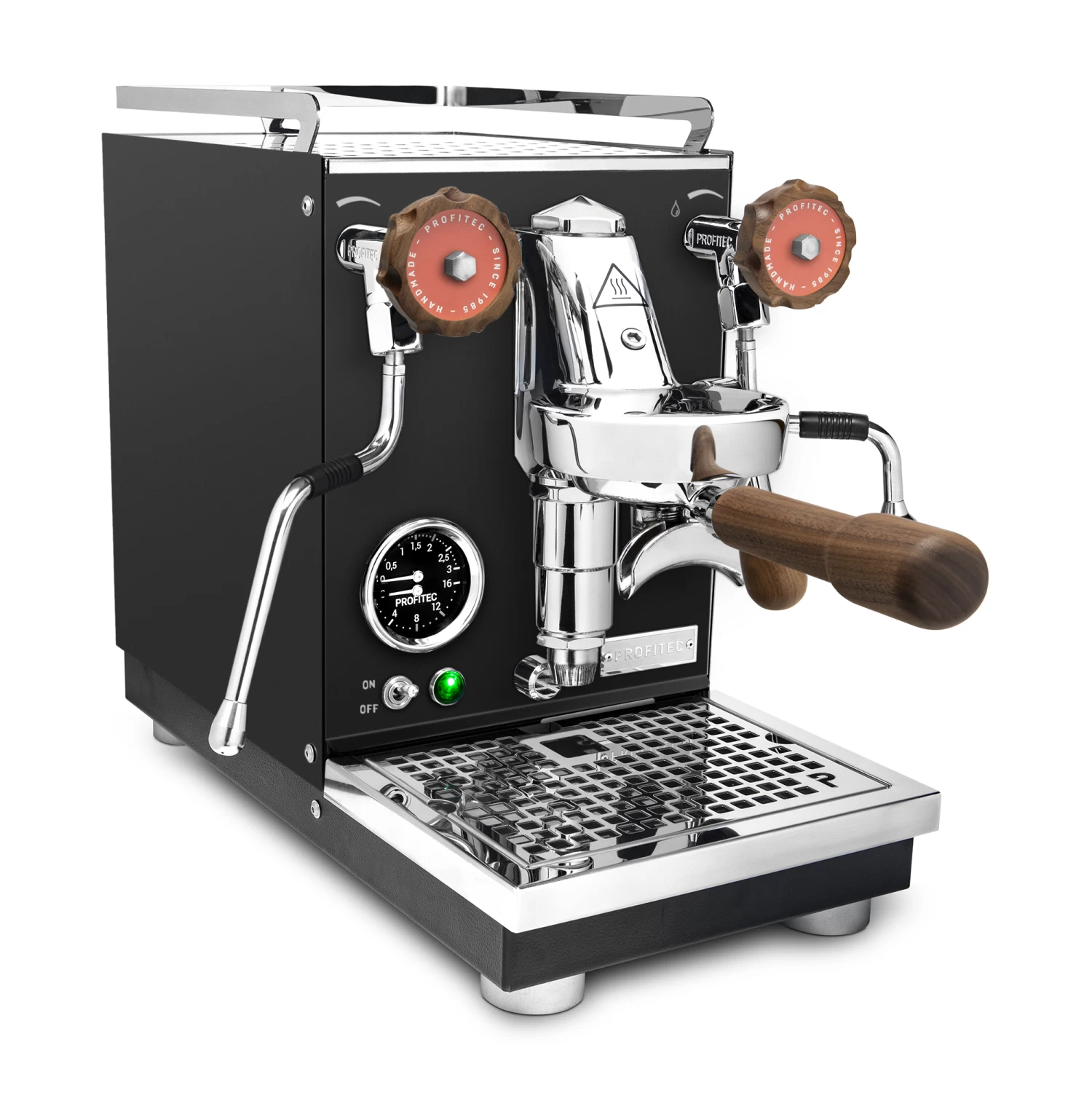 Profitec Pro 400 Espresso Machine In Matte Black With Walnut 2 Profitec Pro 400 Espresso Machine In Matte Black With Walnut - Image 2