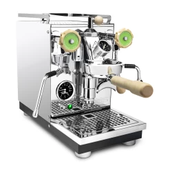 Profitec Pro 400 Espresso Machine With Flow Control And Tiger Maple 17 Profitec Pro 400 Espresso Machine With Flow Control And Tiger Maple -Coffee Gear Shop Chrome Maple Green FC