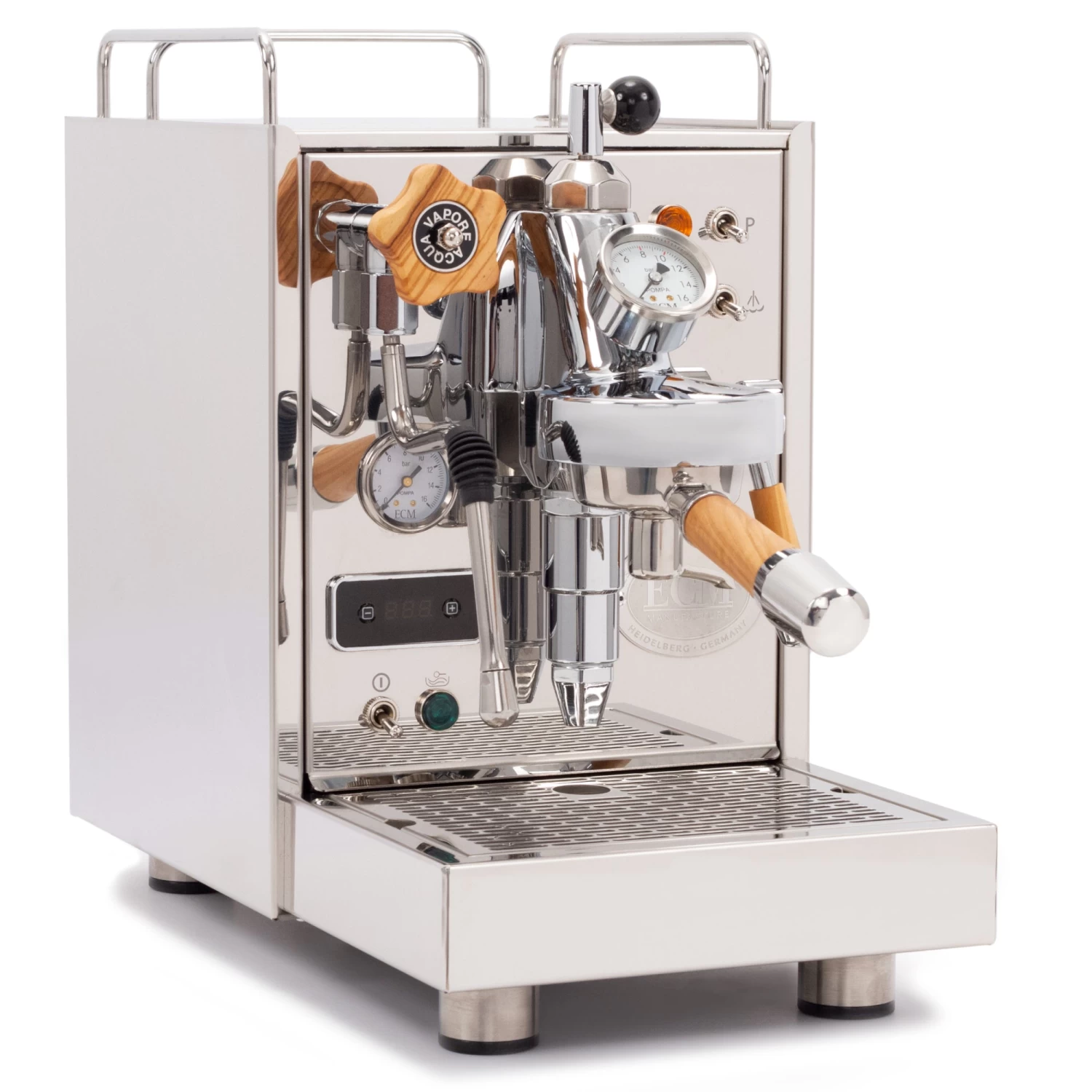 ECM Classika PID Espresso Machine With Flow Control - Olive Wood 3 ECM Classika PID Espresso Machine With Flow Control - Olive Wood - Image 3