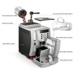 Delonghi ECAM22110SB Magnifica XS Super-Automatic Espresso Machine 12 Delonghi ECAM22110SB Magnifica XS Super-Automatic Espresso Machine -Coffee Gear Shop Coffee3DMagnificaECAM22110sb