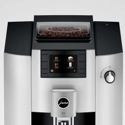 JURA E6 Automatic Espresso Machine In Platinum (NAA) -Coffee Gear Shop E6 det Pl TopView Screen en
