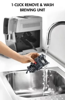 DeLonghi Dinamica LatteCrema Espresso Machine -Coffee Gear Shop ECAM35075SIbrewinguniteasytowashalt 8