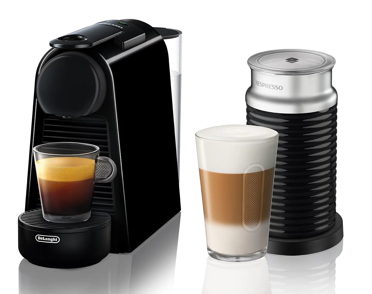 Nespresso Essenza Mini Espresso Machine By DeLonghi With Aeroccino - Black 1 Nespresso Essenza Mini Espresso Machine By DeLonghi With Aeroccino - Black