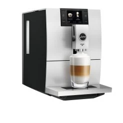 JURA ENA 8 Espresso Machine - Black -Coffee Gear Shop ENA 8 Metropolitan Black angle latte macchiato