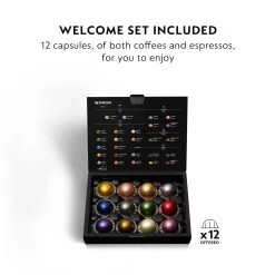 Nespresso Vertuo Next Espresso Machine By DeLonghi - Matte Black -Coffee Gear Shop ENV120BMWelcomeSet