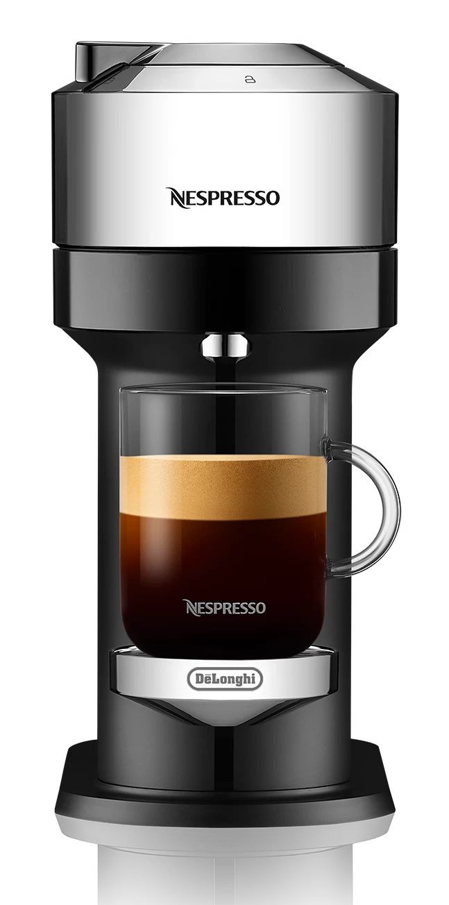 Nespresso Vertuo Next Deluxe Espresso Machine By DeLonghi With Aeroccino - Chrome 3 Nespresso Vertuo Next Deluxe Espresso Machine By DeLonghi With Aeroccino - Chrome - Image 3