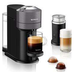Nespresso Vertuo Next Espresso Machine By DeLonghi With Aeroccino - Grey