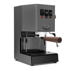 Gaggia Classic Evo Pro Espresso Machine In Industrial Grey With Walnut
