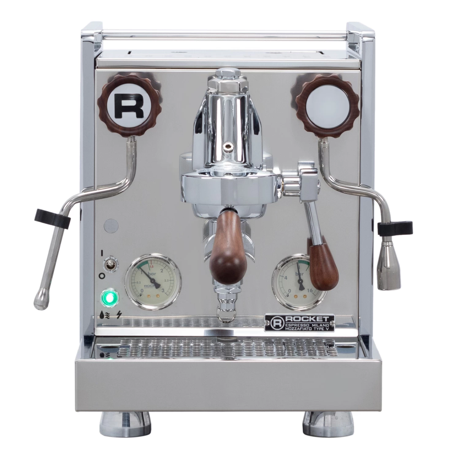 Rocket Espresso Mozzafiato Cronometro V Espresso Machine - Walnut Accents 2 Rocket Espresso Mozzafiato Cronometro V Espresso Machine - Walnut Accents - Image 2