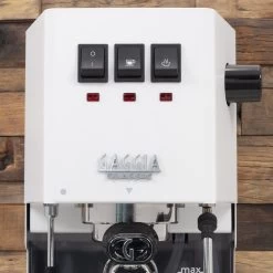 Gaggia Classic Evo Pro Espresso Machine In Polar White With Tiger Maple -Coffee Gear Shop IMG 4110 ed4d8fb4 7584 4d22 8440 71f0eae97fab