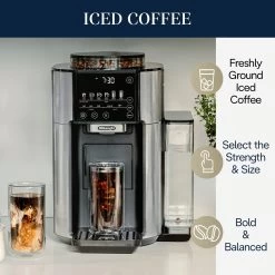 DeLonghi TrueBrew Drip Coffee Maker - Stainless/Black -Coffee Gear Shop IcedCoffee