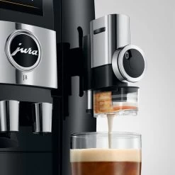 JURA J8 Super-Automatic Espresso Machine - Piano Black -Coffee Gear Shop J8 emo det PB SweetFoam PFFF en