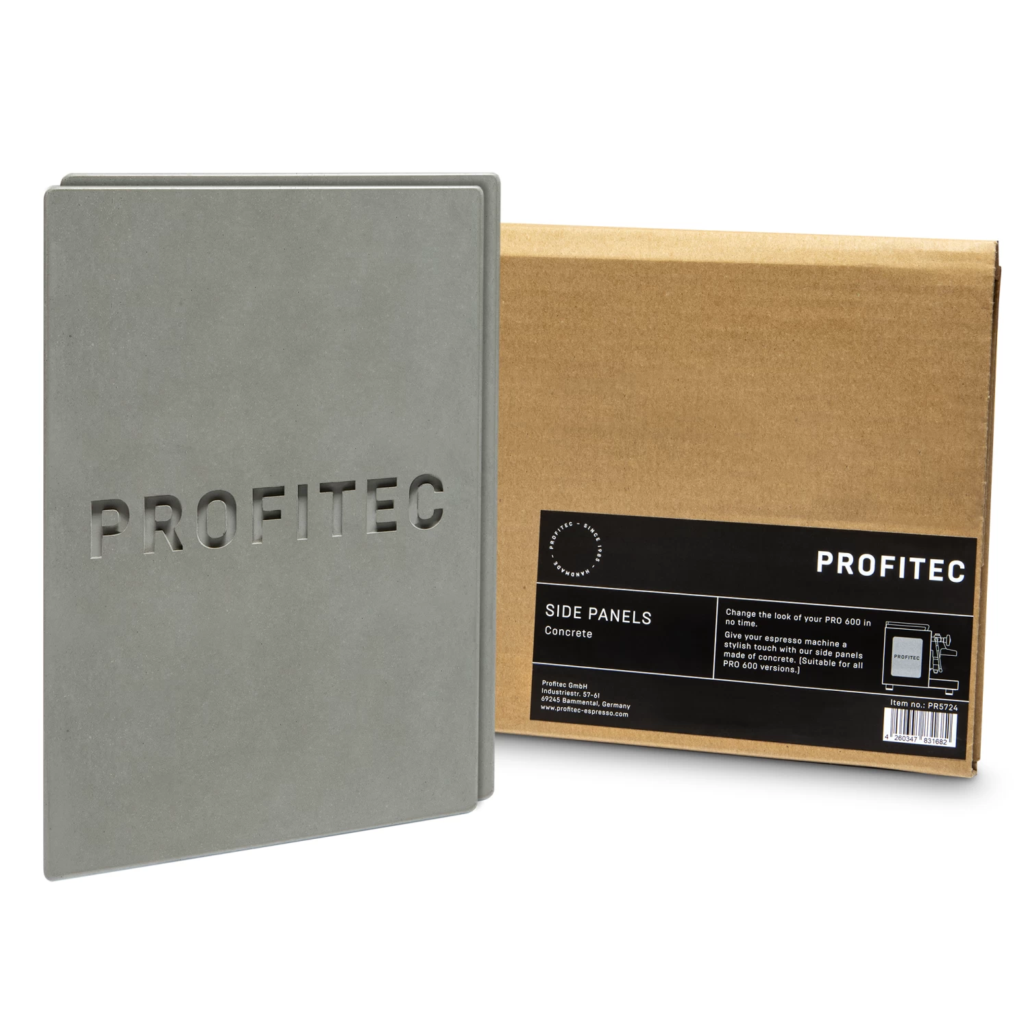 Profitec Pro 600 Side Panels (Set Of 2) - Concrete 1 Profitec Pro 600 Side Panels (Set Of 2) - Concrete
