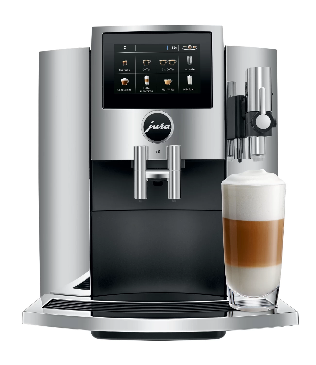 JURA S8 Chrome Espresso Machine 2 JURA S8 Chrome Espresso Machine - Image 2
