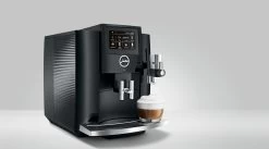 JURA S8 Black Espresso Machine -Coffee Gear Shop S8 Piano Black infinity table cappuccino