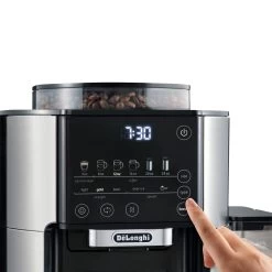 DeLonghi TrueBrew Drip Coffee Maker - Stainless/Black -Coffee Gear Shop TrueBrew CAM51025MB ChromeBlack Display Alt4