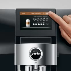 JURA Z10 Super-Automatic Espresso Machine In Diamond Black -Coffee Gear Shop Z10 det Di Bl screen touch AromaSel en Original eng 30799