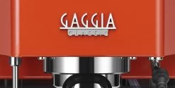 Gaggia Classic Pro Espresso Machine In Lobster Red -Coffee Gear Shop closeup logo 1560x790 a1cd9cb5 f8ea 4ba5 9618 c9ce114f3499