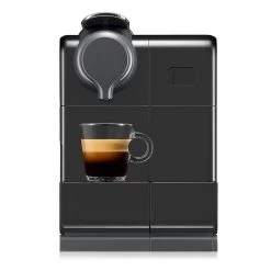 DeLonghi Nespresso Lattissima Touch Espresso Machine In Black -Coffee Gear Shop lattissimatouch 560b black front espresso