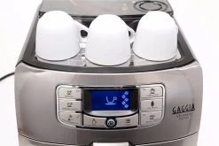 Gaggia Velasca Prestige One-Touch Coffee And Espresso Machine -Coffee Gear Shop velasca prestige cup tray with cups 1