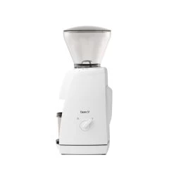 Baratza Encore ESP Coffee And Espresso Grinder - White -Coffee Gear Shop 495 EncoreESP White DosingCup 03 Side OnWhite WEB