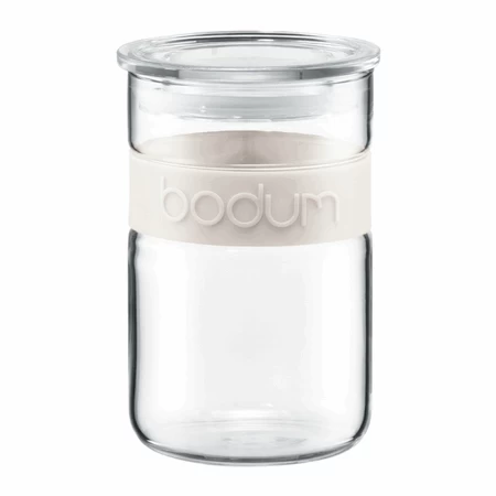 Bodum Presso 20 Fl Oz Storage Jar In White 1 Bodum Presso 20 Fl Oz Storage Jar In White