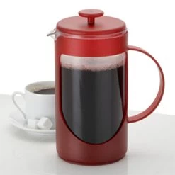 Bonjour Ami-MatinT 8 Cup Unbreakable French Press In Red