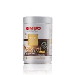 Kimbo Il Caffe Di Napoli Aroma Gold 100% Arabica Ground 250g - Tin -Coffee Gear Shop AromaGold250gGroundCan Angled