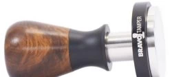Bravo Espresso Tamper Dark Wood Handle 58.5 Mm -Coffee Gear Shop BravoTamper Hero DW