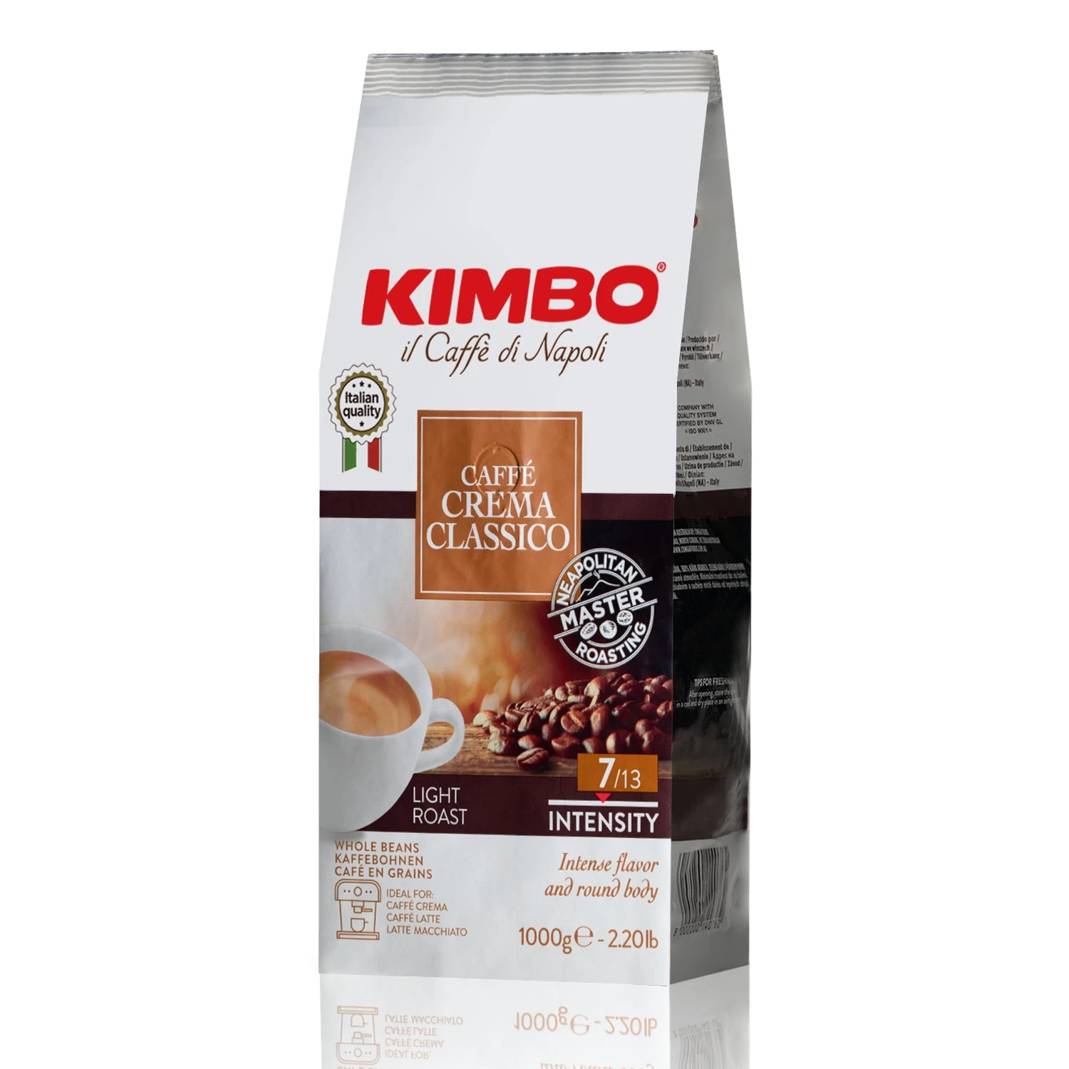 Kimbo Il Caffe Di Napoli CaffeCrema Classico Whole Bean 1 Kimbo Il Caffe Di Napoli CaffeCrema Classico Whole Bean