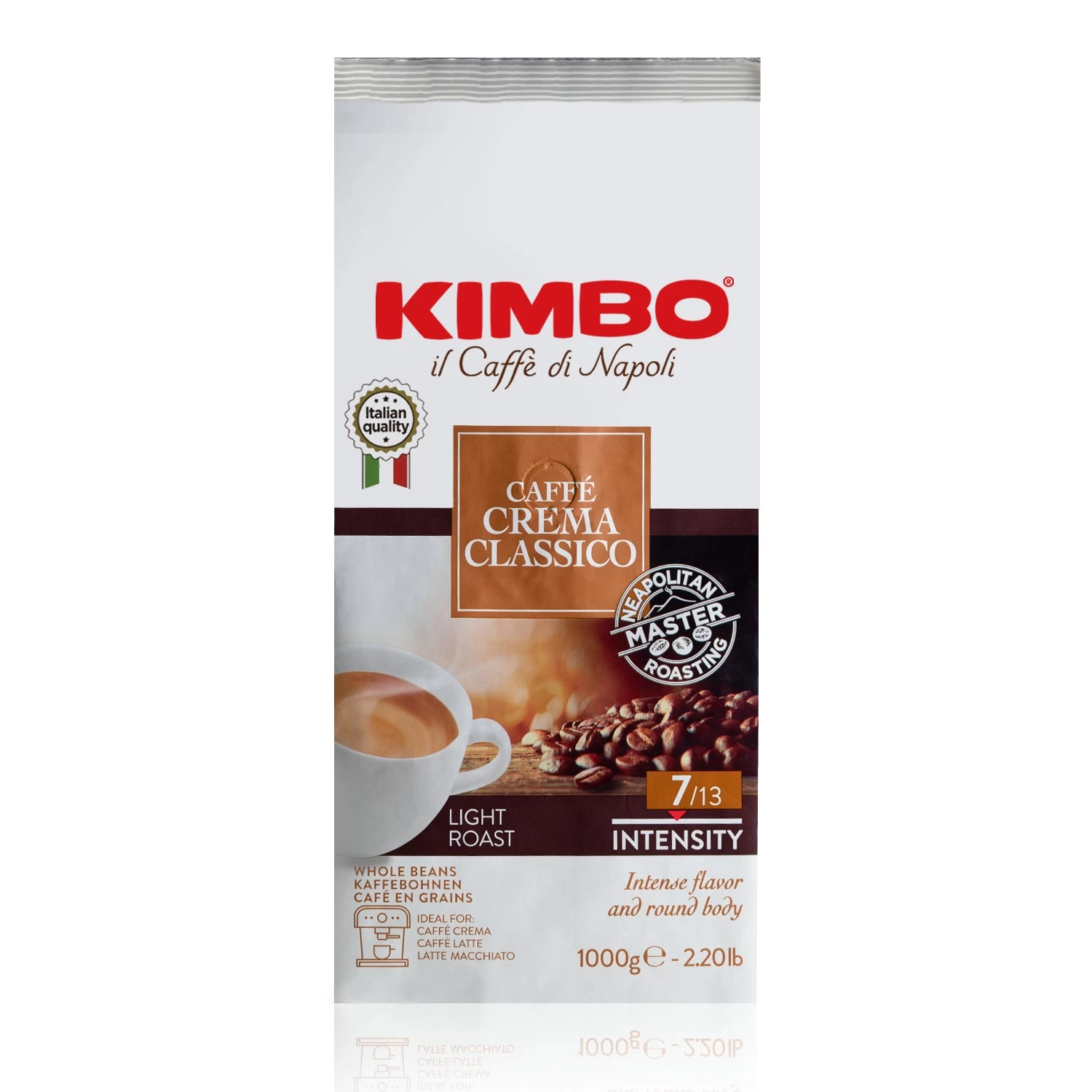 Kimbo Il Caffe Di Napoli CaffeCrema Classico Whole Bean 2 Kimbo Il Caffe Di Napoli CaffeCrema Classico Whole Bean - Image 2
