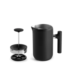 Fellow Clara French Press - Black -Coffee Gear Shop Clara FrenchPress MB Open