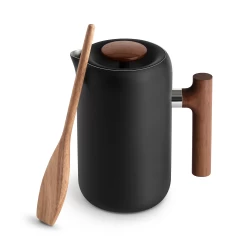 Fellow Clara French Press - Walnut -Coffee Gear Shop Clara FrenchPress Walnut AgitationStick