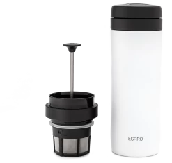 Espro P1 Travel Press For Coffee - White