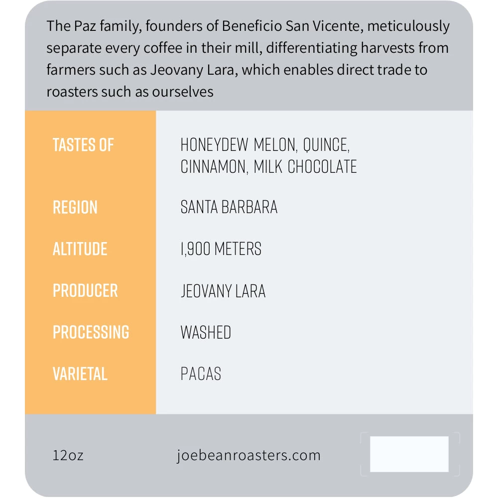 Joe Bean Honduras Jeovany Lara 3 Joe Bean Honduras Jeovany Lara - Image 3