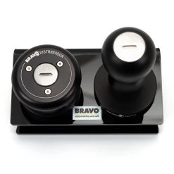 Bravo Acrylic Tamper And Distributor Stand - Black -Coffee Gear Shop IMG 1442