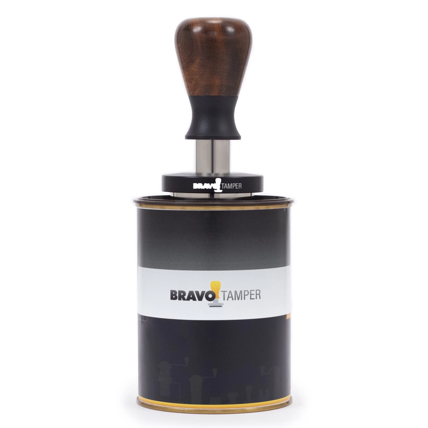 Bravo Espresso Tamper Dark Wood Handle 54.7mm 3 Bravo Espresso Tamper Dark Wood Handle 54.7mm - Image 3