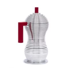 Illy Alessi Pulcina 3 Cup Moka Pot - Red -Coffee Gear Shop IMG 5814