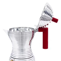 Illy Alessi Pulcina 3 Cup Moka Pot - Red -Coffee Gear Shop IMG 5856