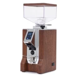 Eureka Mignon Design Coffee Grinder In Stained Walnut