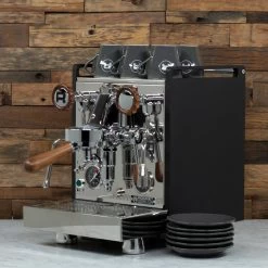 Rocket Espresso 6 Piece Flat White Cup And Saucer Set - Grey -Coffee Gear Shop REFLATCUP6PCGRY 0435