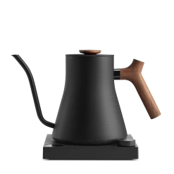 Fellow Stagg EKG Pro 0.9L Pour Over Kettle - Matte Black With Walnut Accents