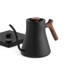 Fellow Stagg EKG Pro 0.9L Pour Over Kettle - Matte Black With Walnut Accents -Coffee Gear Shop StaggEKGPro MatteBlackWalnut WithBase 2
