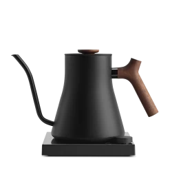 Fellow Stagg EKG Pro Studio Edition 1L Pour Over Kettle - Matte Black With Walnut Accents