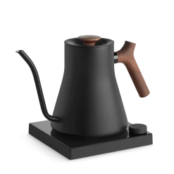 Fellow Stagg EKG Pro Studio Edition 1L Pour Over Kettle - Matte Black With Walnut Accents -Coffee Gear Shop StaggEKGProStudioEdition MatteBlackWalnut WithBase 2