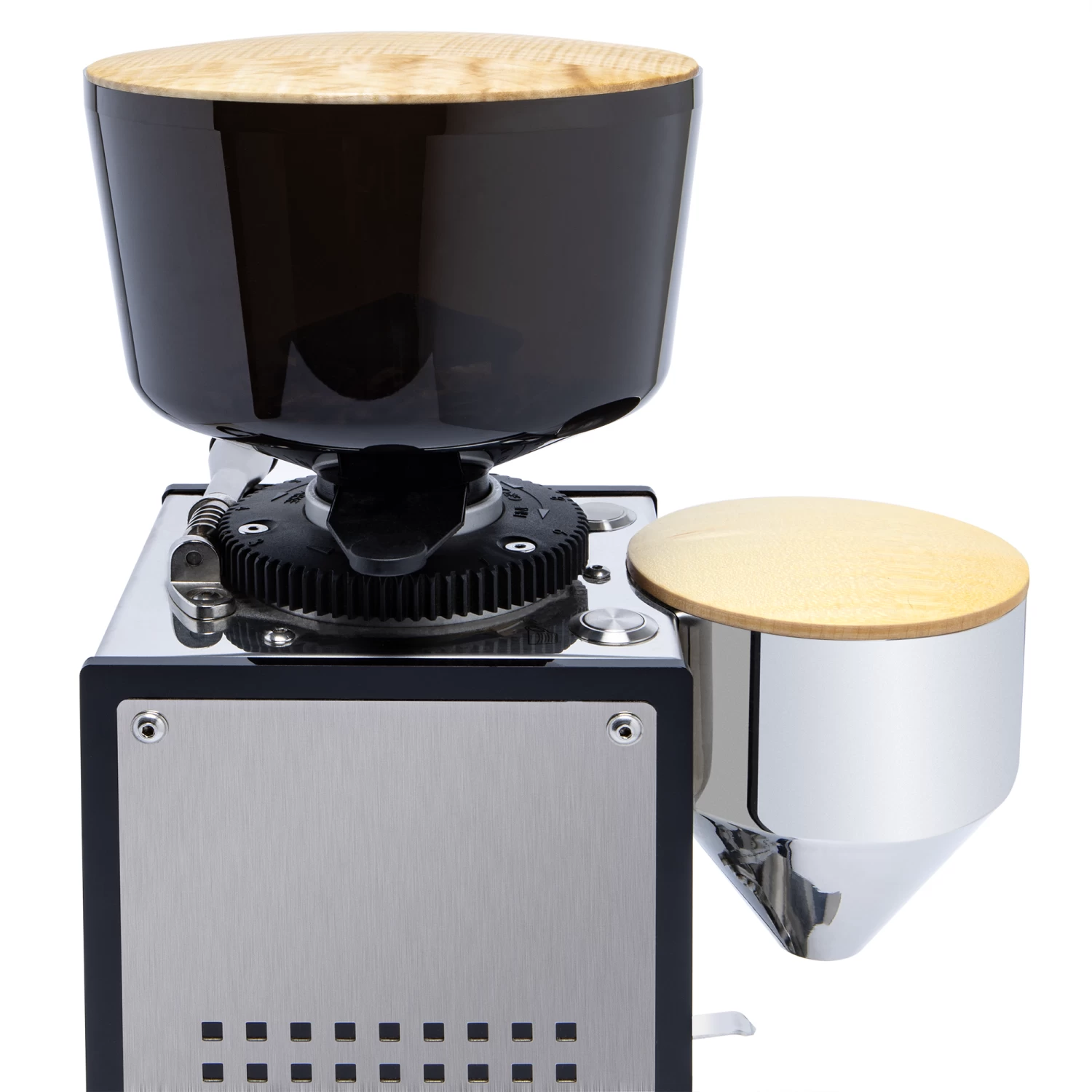 ECM And Profitec 500g Hopper Lid And Funnel Lid - Tiger Maple 2 ECM And Profitec 500g Hopper Lid And Funnel Lid - Tiger Maple - Image 2